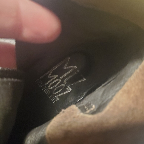 MIZ MOOZ Bubbles Suede Wide Buckle Strap Ankle Boots - Size 9 - Picture 6 of 6